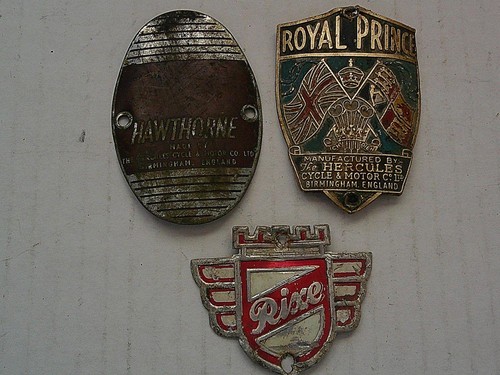 Vtg set metal - metal, bicycle